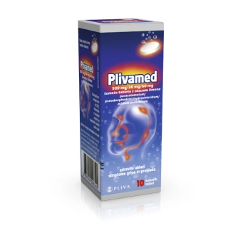 Plivamed 500mg/30mg/60mg šumeče tablete z okusom limone