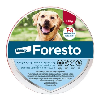 Foresto ovratnica 4.50 g + 2.03 g, > 8 kg, 70 cm