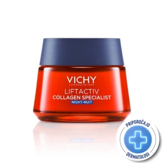 Vichy Liftactiv Collagen Specialist, nočna krema, 50 ml