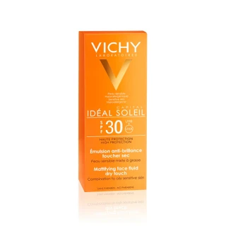 Vichy Ideal Soleil Dry touch emulzija za obraz SPF 30 