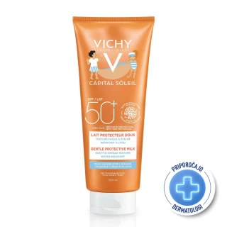Vichy Capital Soleil Otroško mleko SPF 50+ veliki format, 300 ml
