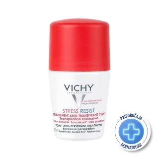 Vichy deodorant roll on proti potenju Stress Resist, 72h, 50 ml