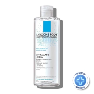 La Roche-Posay Micelarna voda Ultra za občutljivo kožo, 400 ml