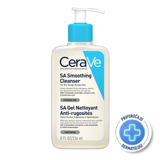 CeraVe SA gel za čiščenje suhe in grobe kože, 236 ml