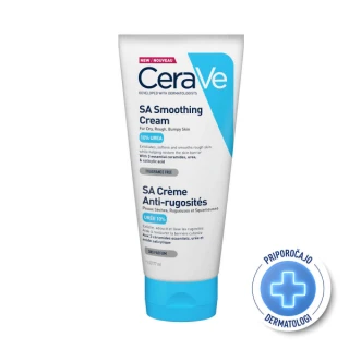 CeraVe SA krema za glajenje suhe in grobe kože, 177 ml