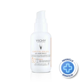 Vichy Capital Soleil UV-Age dnevni tonirani fluid SPF 50+, 40 ml