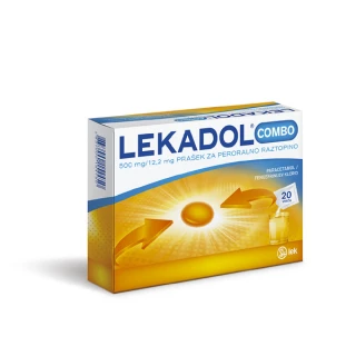 Lekadol combo 500 mg/ 12,2 mg prašek za peroralno raztopino