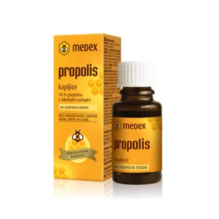 Propolis na alkoholni osnovi, kapljice, 15 ml