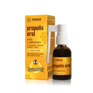 Propolis oral na alkoholni osnovi, pršilo z aplikatorjem, 30 ml