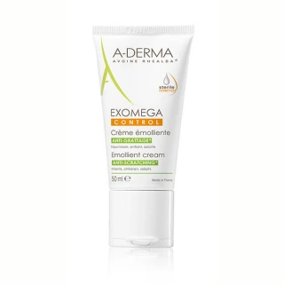 A-derma  Exomega Control emolientna krema, 50 ml tuba 