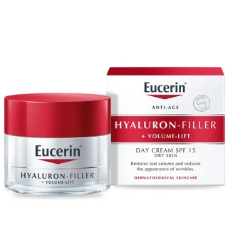 Eucerin Hyaluron-Filler+Volume-Lift dnevna krema za suho kožo, 50 ml