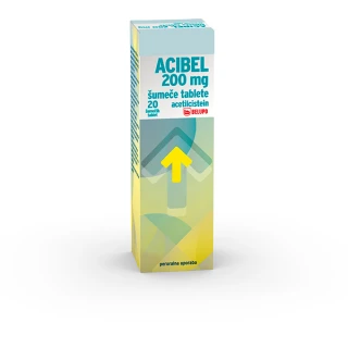 Acibel 200 mg šumeče tablete, 20 šumečih tablet