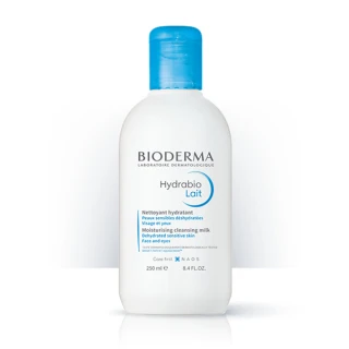 Bioderma Hydrabio Lait, čistilno vlažilno mleko za dehidrirano in občutljivo kožo, 250 ml