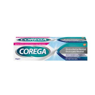 Corega Extra močna, pričvrstilna krema nevtral, 40 g