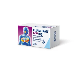 Fluimukan 600 mg, 20 šumečih tablet