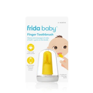 Frida baby dvostranska zobna ščetka za na prst