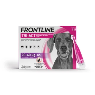 Frontline Tri-Act kožni nanos, raztopina za pse 20 - 40 kg, 1 ampula