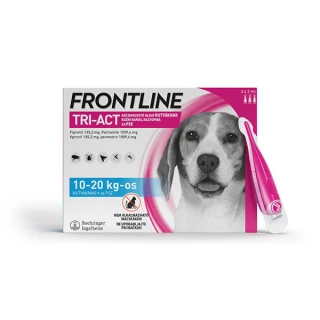 Frontline Tri-Act kožni nanos, raztopina za pse 10 - 20 kg, 1 ampula
