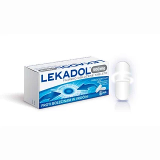 Lekadol 500 mg filmsko obložene tablete, 30 tablet