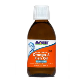 NOW Omega 3 ribje olje, okus limone