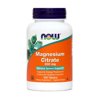 NOW Magnezijev citrat 200 mg, tablete