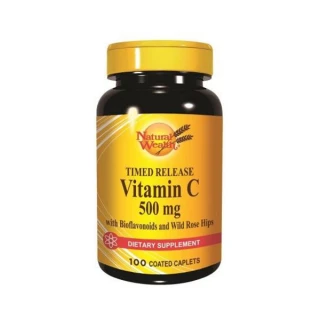 Natural Wealth Vitamin C 500 mg s podaljšanim sproščanjem, 100 tablet