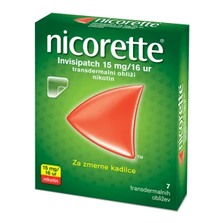 Nicorette Invisipatch, 15 mg /16 ur transdermalni obliži