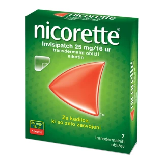Nicorette Invisipatch, 25 mg /16 ur transdermalni obliži