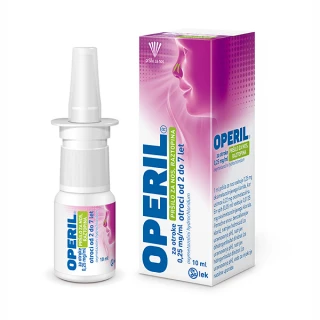 Operil 0,25 mg/ml pršilo za nos, raztopina