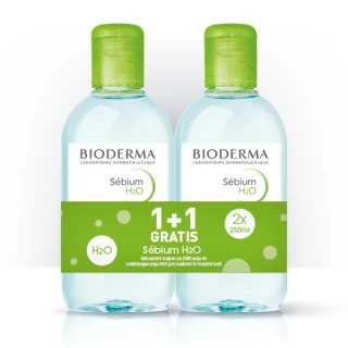 Bioderma Sebium H2O losjon, 250 ml, 1 + 1 gratis