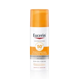 Eucerin Sun Photoaging Control fluid za zaščito pred soncem ZF 50+ v odtenku Light, 50 ml