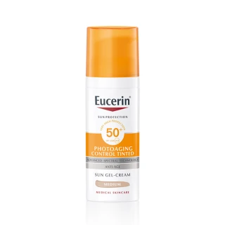 Eucerin Sun Photoaging Control fluid za zaščito pred soncem ZF 50+ v odtenku Medium, 50 ml