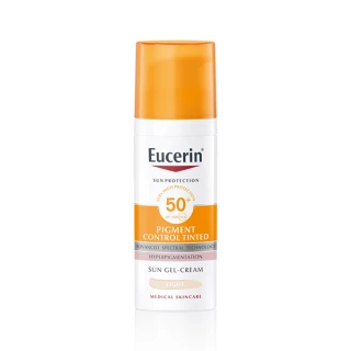 Eucerin Sun Pigment Control fluid za zaščito pred soncem ZF 50+ v odtenku Light, 50 ml