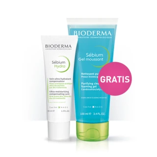 Bioderma Sebium Hydra, 40 ml + Sebium Gel Moussan 100 ml