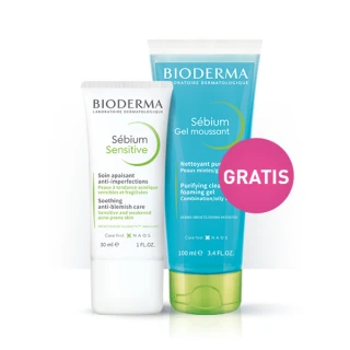 Bioderma Sebium Sensitive, 30 ml + Sebium Gel Moussan 100 ml