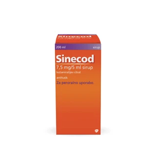 Sinecod 7,5 mg / 5 ml sirup, 200 ml