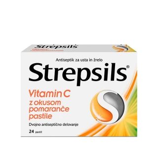 Strepsils vitamin C z okusom pomaranče, pastile