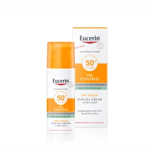 Eucerin Sun Oil Control kremni gel za zaščito obraza pred soncem ZF 50+, 50 ml