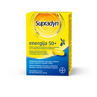 Supradyn Energija 50+, filmsko obložene tablete