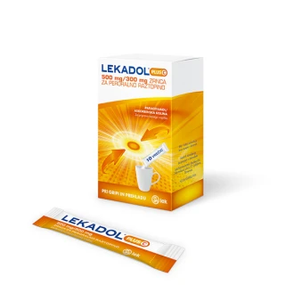 Lekadol plus C 500 mg/300 mg zrnca za peroralno raztopino 10 vrečk
