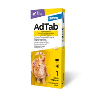 AdTab tableta za mačke 0,5 - 2 kg, 1 tableta