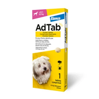 AdTab tableta za pse 2,5-5,5 kg, 1 tableta