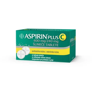 Aspirin plus C 400 mg/240 mg šumeče tablete, 20 tablet