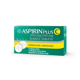 Aspirin plus C 400 mg/240 mg šumeče tablete, 10 tablet