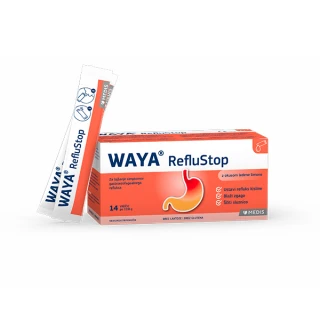 Waya RefluStop, peroralna suspenzija, 14 vrečic
