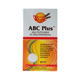 Natural Wealth ABC Plus, 20 šumečih tablet