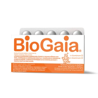  BioGaia Protectis D3, žvečljive tablete z okusom pomaranče, 30 tablet