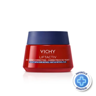  Vichy Liftactiv B3 Anti-Dark spots nočna krema proti hiperpigmentacijskim madežem s čistim retinolom, 50 ml