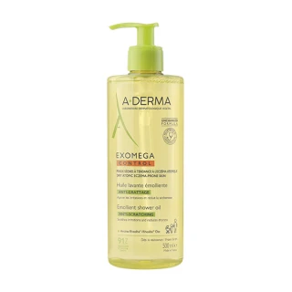 A-derma  Exomega Control emolientno čistilno olje za tuširanje, 500 ml plastenka 
