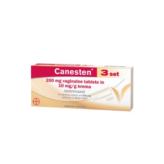 Canesten3 set 200 mg vaginalne tablete in 10 mg/g krema